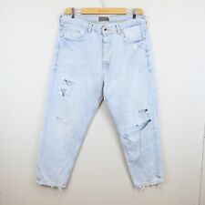 Pantalone Jeans Zara Taglia 44 Uomo Logo Comodo Cotone Pratico Tinta Unita Man
