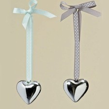 Cuore Argento con Nastro