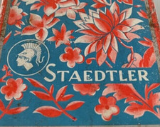 STAEDTLER scatola latta acquerelli originale vintage da collezione.