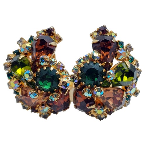 Orecchini hobe clip strass - orecchini, on