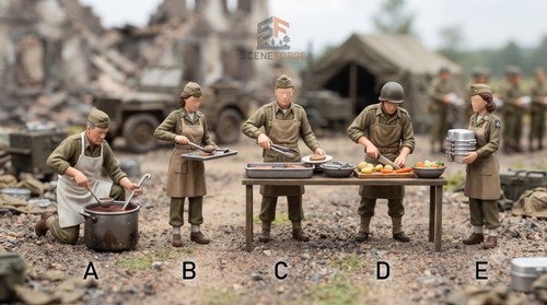 Cuoco militare servizio cibo