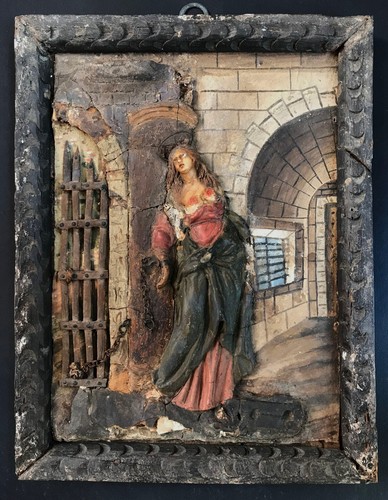 Manufatto cera cartapesta 1800 - manufatto,