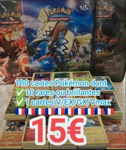 Lot 100 cartes pokémon - lot, 10