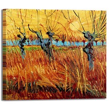 Van Gogh salici al tramonto