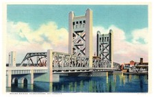 Cartolina d'epoca Ponte Torre