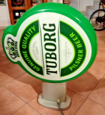 VINTAGE RARA INSEGNA LUMINOSA A NEON DA ESTERNO TUBORG BEER PERFETTA NO COCACOLA