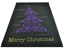 Tappeto nero Albero di Natale