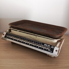 Bilancia antica vintage da cucina Bilik 10 kg metallo funzionante