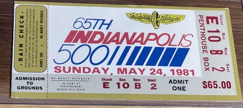 Biglietto 500 indianapolis - biglietto,