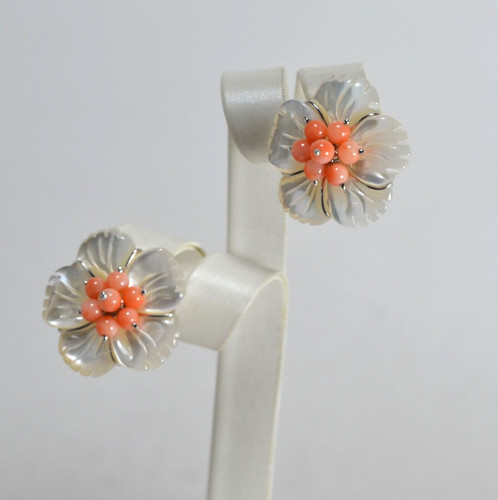 Orecchini argento 925 fiori - orecchini,
