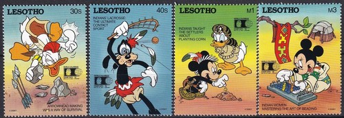 Disney lesotho yvert - lesotho, 1021/24
