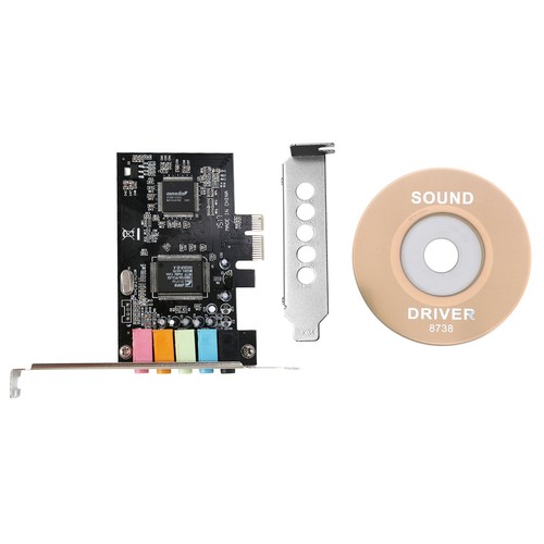 Scheda audio pcie - audio, 5.1,