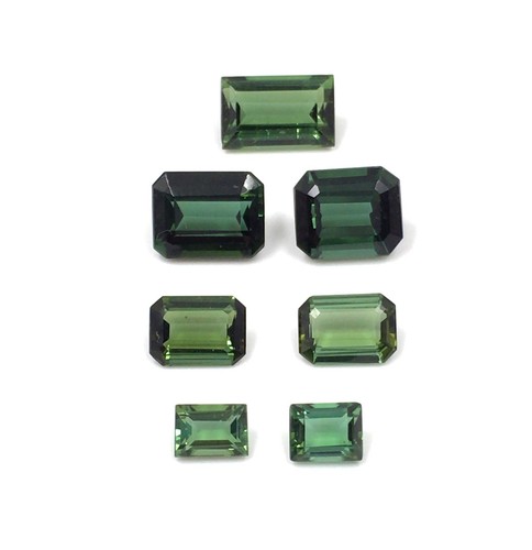 Pezzi tormalina verde - 7,