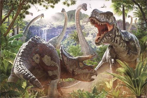 Dinosaur battle david - dinosaur,
