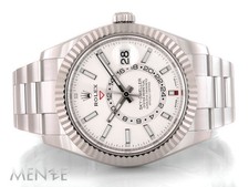 Rolex Sky-Dweller 326934 acciaio inox quadrante bianco Oyster B+P 11/2020 orologio (14658)