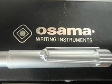 🔴  OSAMA penna sfera roller alluminio con scatola e contro scatola