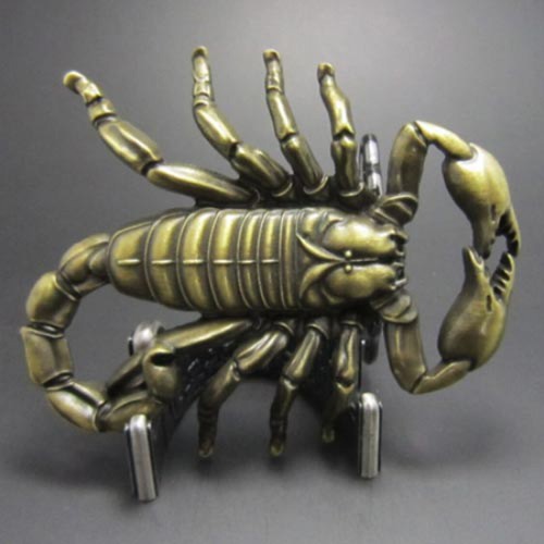 Fibbia scorpione ottone - a,