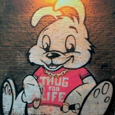 Banksy Litografia Street art Pop Orsacchiotto Peluche  stampa gioco Life Asta