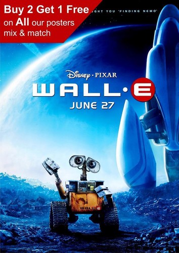 Disney wall 2008 poster film - disney, wall-e