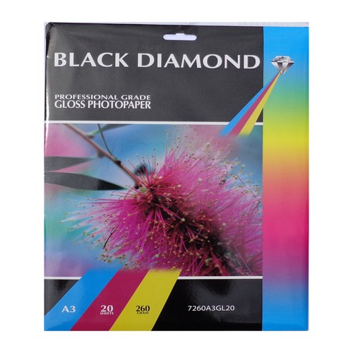 Black diamond 260gsm lucido - a3,