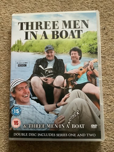 Three men boat series - three,