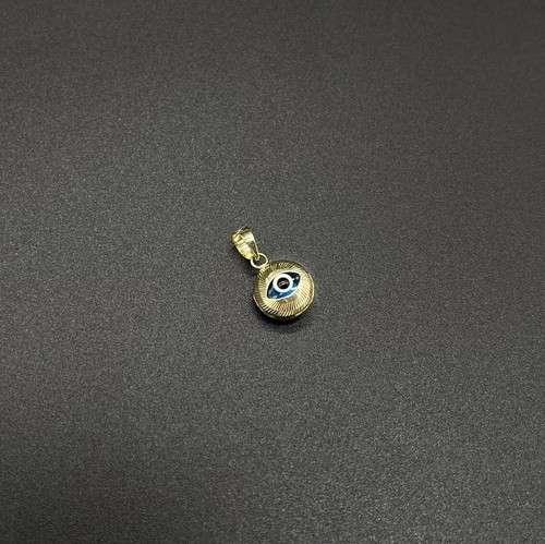 Ciondolo oro massiccio 14k - ciondolo, blu