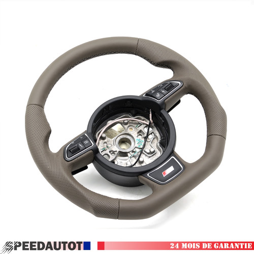Volante pelle piatto - volante, in