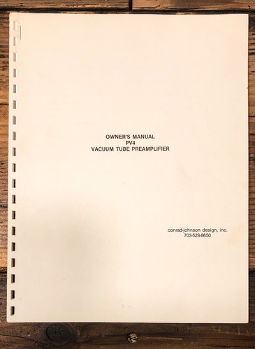 Conrad johnson pv4 tube - conrad,