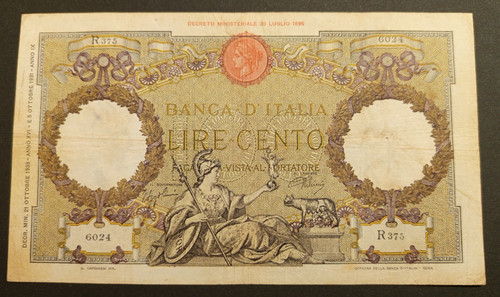 100 lire 1938 bb - 100, 21/10/1938