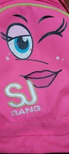 Zaino trolley scuola SJ gang rosa con emoji