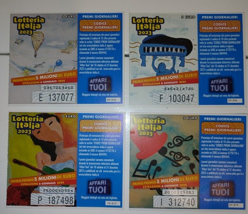 Biglietti lotteria italia 2023 - biglietti,