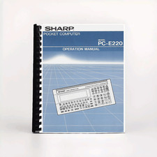 Manuale utente per calcolatrice SHARP Pocket Computer PC-E220