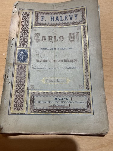 Carlo halévy - carlo, f.