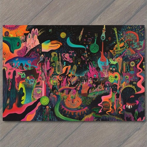 Stampa artistica colorata