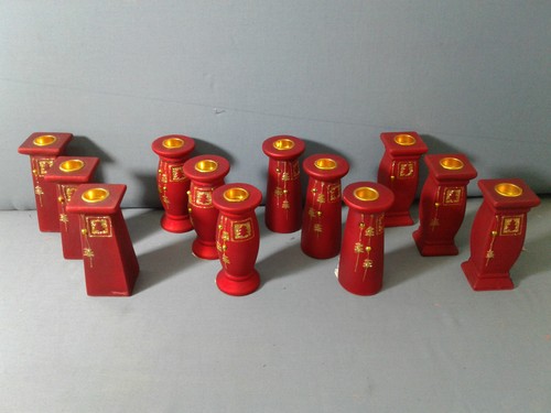 Natale candelieri rosso stock - candelieri,