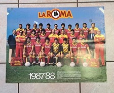 Lotto 3 poster Calcio Roma Campionato 1987/1988 Squadra Sebino Bruno Conti