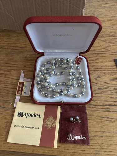 Majorica pearl necklace 7mm - majorica,