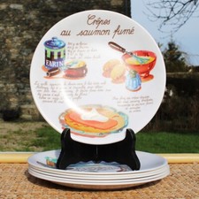 Ensemble de 6 assiettes en