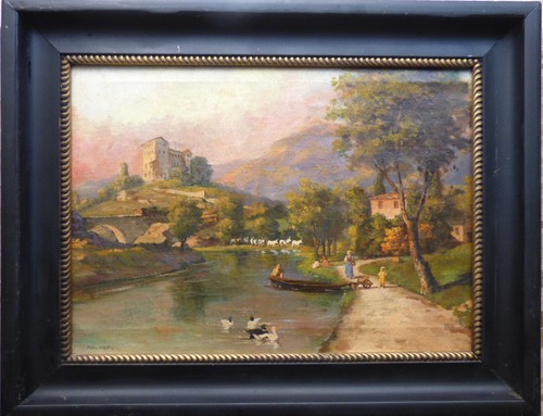 Dipinto olio tela propabile - , tela--