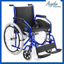 Sedia a Rotelle pieghevole ad autospinta carrozzina per disabili AGILA EVOLUTION
