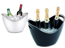 Suaglass Secchio Per Champagne vino  Secchiello Porta Ghiaccio Tavola cestello