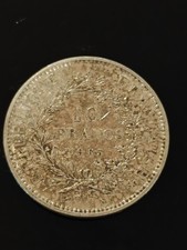 Francia, 10 franchi, 1965, moneta d'argento, 0,9, Ercole. 25 grammi