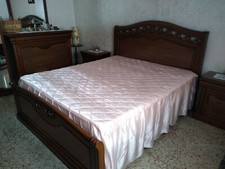 Coperta raso trapuntina rosa matrimoniale copriletto classico piumone dipinto