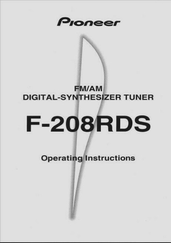 Pioneer 208rds am - pioneer, f-208rds