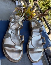 Sandali tosca blu con lacci - sandali,