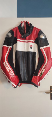 Giacca moto pelle ducati - in,