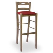 Sgabello h80 legno noce - h80,