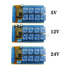 Modulo relè ritardo DIP switch autobloccante 8 canali DC 5V 12V 24V flip-flop
