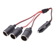 Accendisigari Auto Presa Femmina 12V Caricabatterie da 1 a 2/3 Vie Spina Sdoppiatore