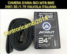CAMERA D'ARIA BICI BIMBO BAMBINA 24X1.50 /1.75 MTB BIKE V. ITALIANA DI  QUALITÀ